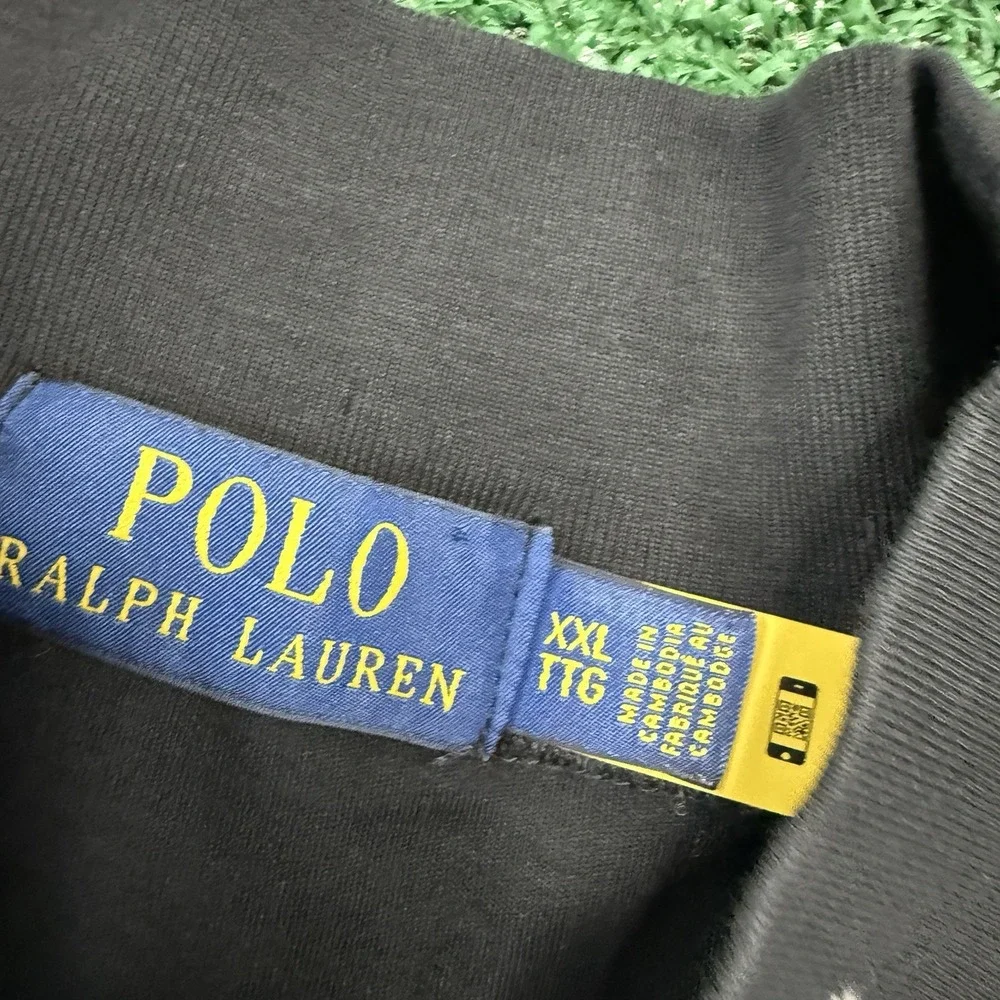 Polo Ralph Lauren Men's Mock Neck Long Sleeve Shirt Size 2XL XXL Black